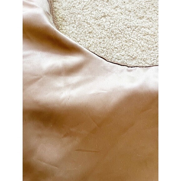 Steve Madden Cole Satin Hobo Slouch Handbag Gym Diaper Bag Rose Gold 90s Y2K - Picture 9 of 12